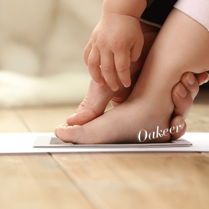 Kit de huellas de bebé con almohadilla de tinta no tóxica y 2 hojas de papel para recuerdos de recién nacido