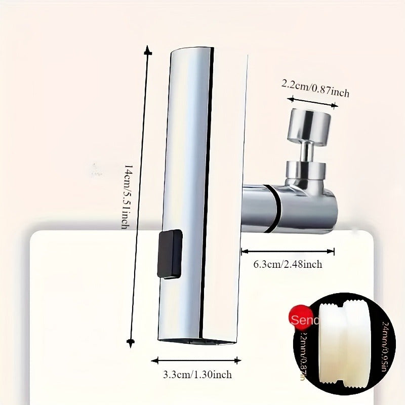 Stainless Steel RV Kitchen Faucet with Water-Saving Aerator High Arc Spout 3 Flow Modes