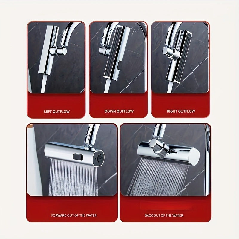 Stainless Steel RV Kitchen Faucet with Water-Saving Aerator High Arc Spout 3 Flow Modes
