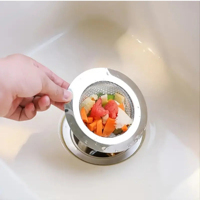 Stainless Steel Kitchen Sink Strainer Bag for Efficient Food Waste Collection - Anti-Clog Mesh Filter, Recyclable, Ideal for Kitchen/Bathroom/Outdoor Use|Oziq-ovqat chiqindilarini ushlovchi|Zanglamas po'latdan yasalgan tarmoq dizayni|Kuchka drenaj filtri