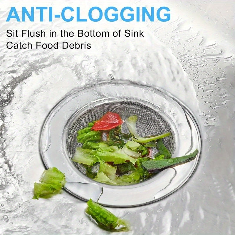Stainless Steel Kitchen Sink Strainer Bag for Efficient Food Waste Collection - Anti-Clog Mesh Filter, Recyclable, Ideal for Kitchen/Bathroom/Outdoor Use|Oziq-ovqat chiqindilarini ushlovchi|Zanglamas po'latdan yasalgan tarmoq dizayni|Kuchka drenaj filtri