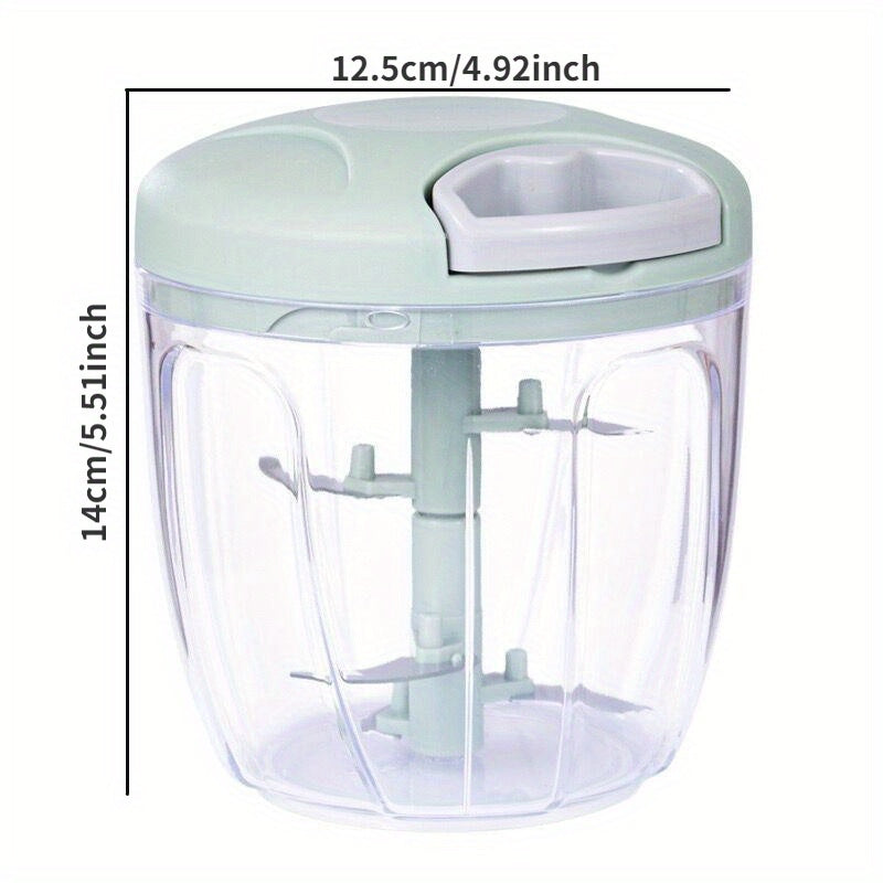 Manual Meat Mincer Garlic Chopper Vegetable Onion Crusher 500/900ml