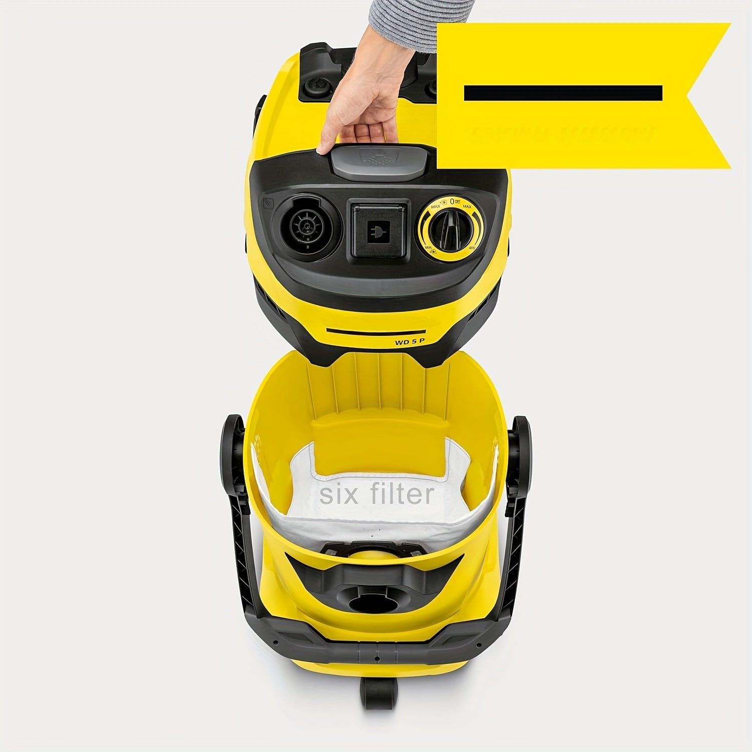 HEPA filtrlari va chang sumkali bilan 4 ta bo'lakli vakuum aksessuarlar to'plami, ho'l va quruq vakumlar uchun