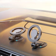 Metall avtomobil telefon uchun magnitli aylanuvchi va bukiladigan tutqich, panel uchun