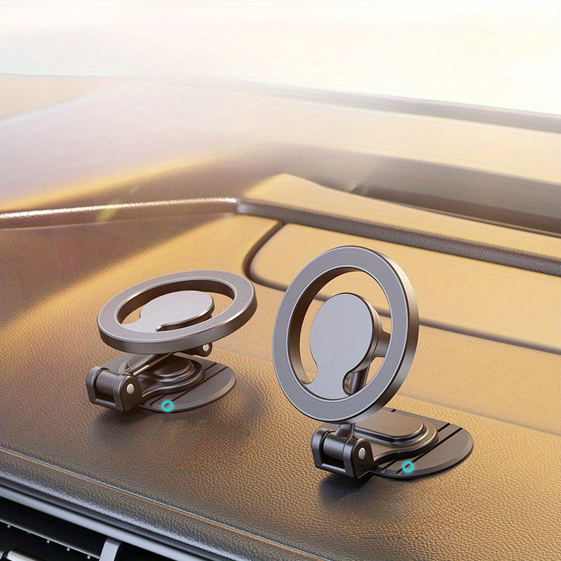 Metall avtomobil telefon uchun magnitli aylanuvchi va bukiladigan tutqich, panel uchun