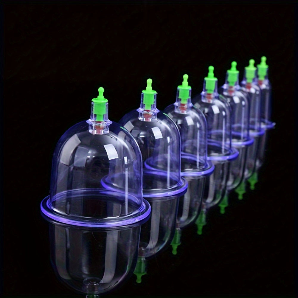 Magnetic Vacuum Cupping Set 10 Pieces for Pain Relief Muscle Relaxation Detox Durable Plastic