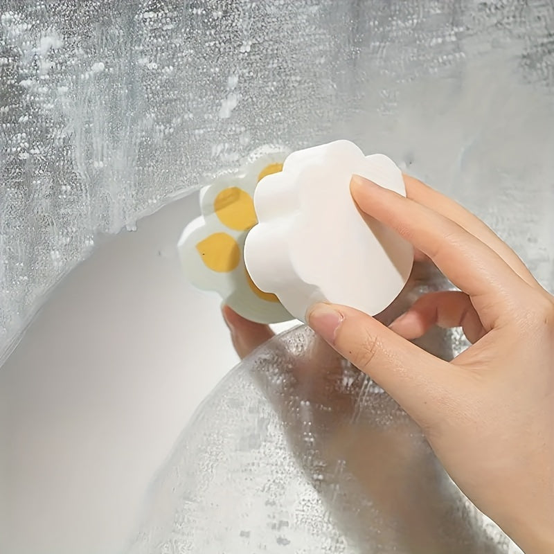 Cat Paw Mirror Cleaning Sponges, Portable, No Electricity, Bathroom and Kitchen