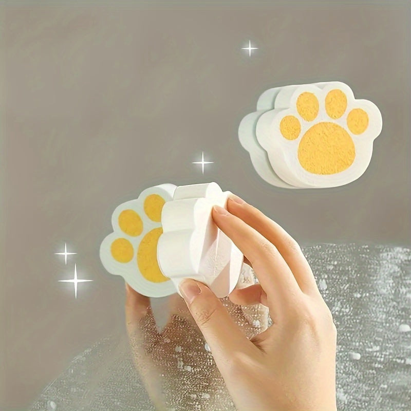 Cat Paw Mirror Cleaning Sponges, Portable, No Electricity, Bathroom and Kitchen