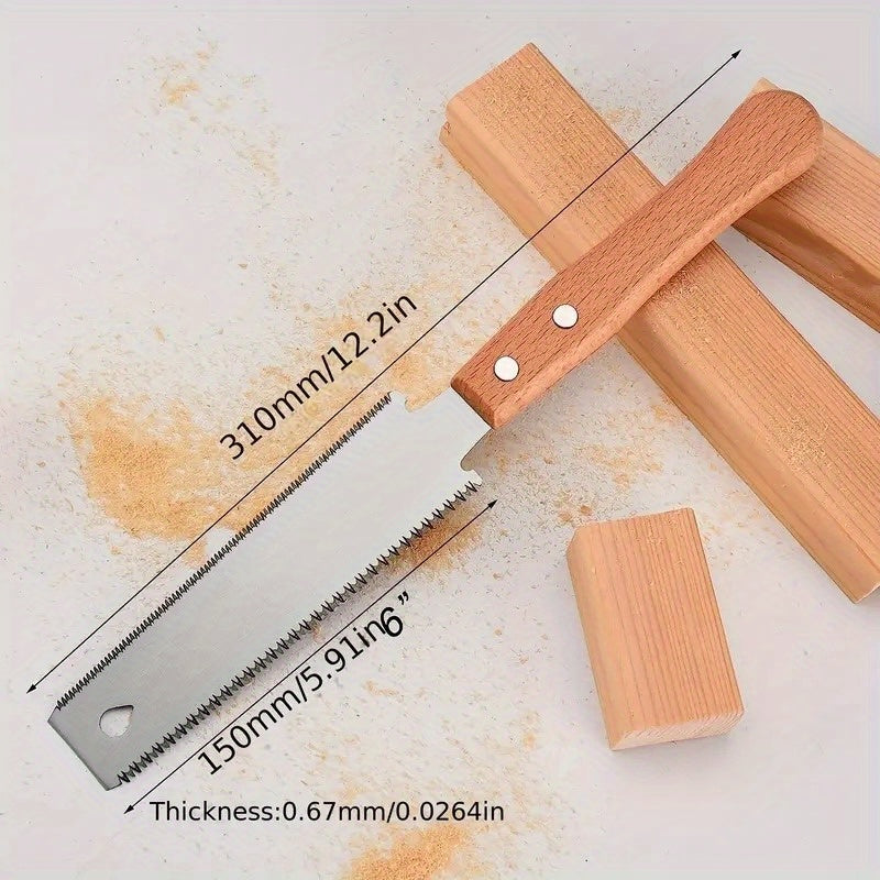 Woodworking Hand Saw Double-Sided Fine Tooth Small Tenon Saw