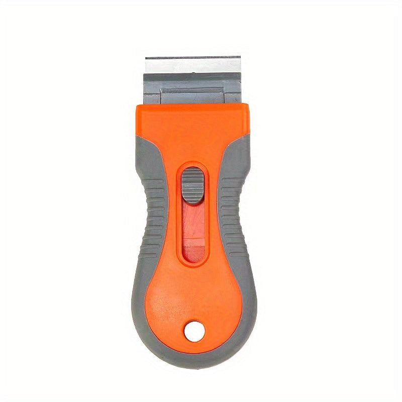 Stainless Steel Razor Blade Scraper Tool for Paint Window Cleaning Orange Yellow