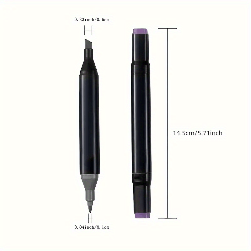 48 Double-Headed Painting Marker Pens Set with Cloth Bag for Artists and Students