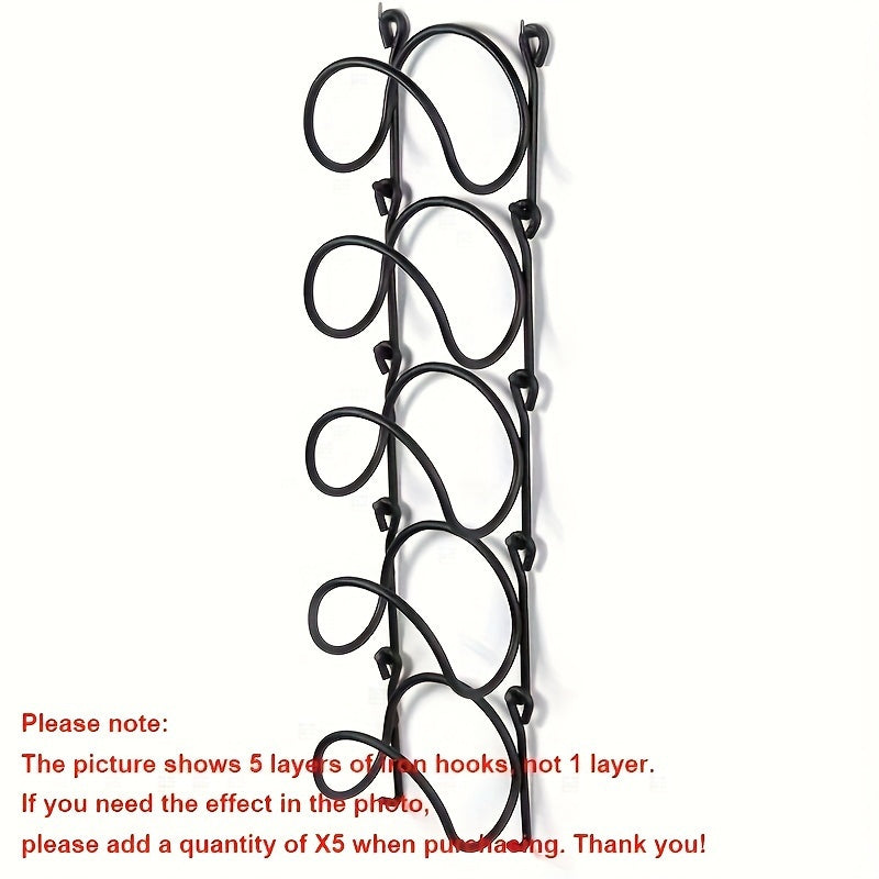 Wrought Iron Wall Mount Towel and Wine Rack Set with Ironing Board Space Saver