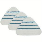 Set of 3 Triangle Microfiber Steam Mop Replacement Pads for Floor Cleaning