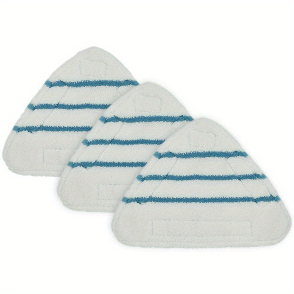 Set of 3 Triangle Microfiber Steam Mop Replacement Pads for Floor Cleaning