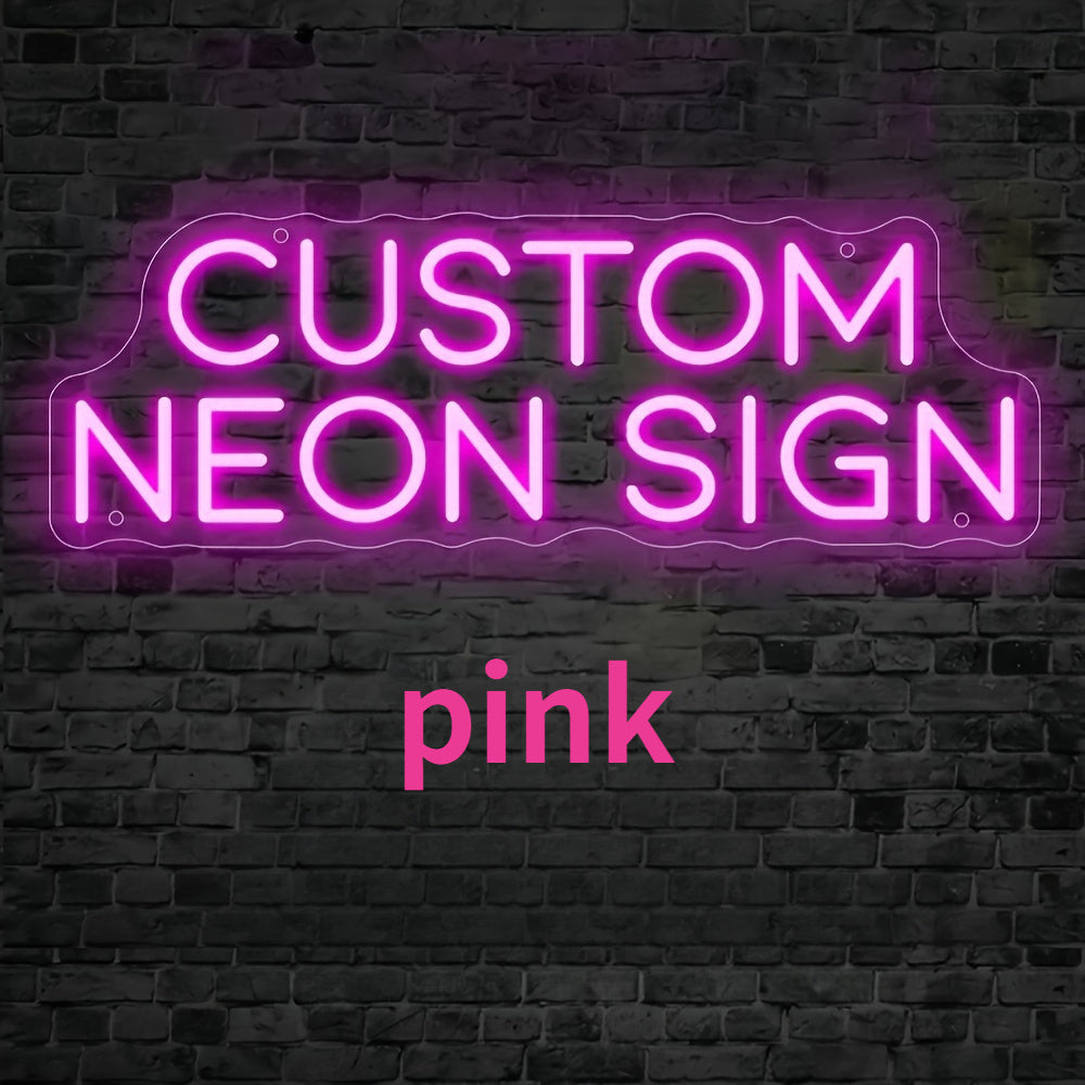 Moslashtiriladigan ikki qatorli LED Neon yozuvi, 10 ta rangli sozlanadigan yorqinlik bilan, yotoqxona, to'ylar va partiyalar uchun