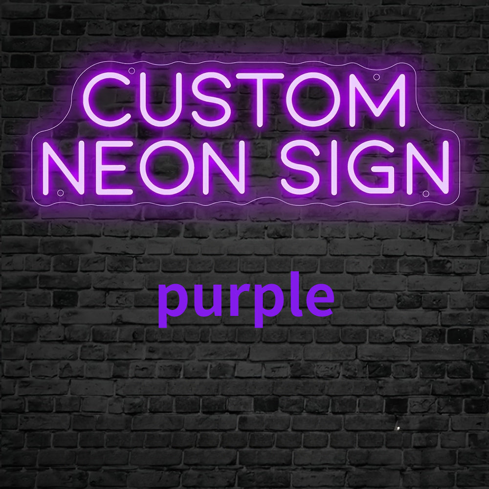 Moslashtiriladigan ikki qatorli LED Neon yozuvi, 10 ta rangli sozlanadigan yorqinlik bilan, yotoqxona, to'ylar va partiyalar uchun