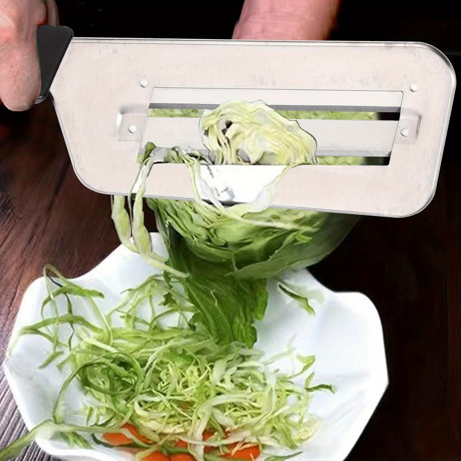 Stainless Steel Manual Cabbage Slicer Vegetable Shredder for Sauerkraut Coleslaw