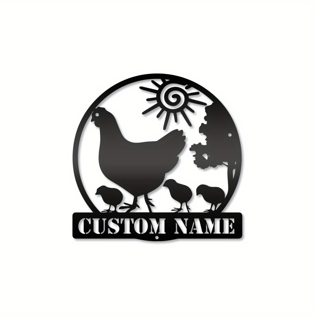 Personalized Chicken Farm Metal Sign Wall Decor for Farmers and Enthusiasts