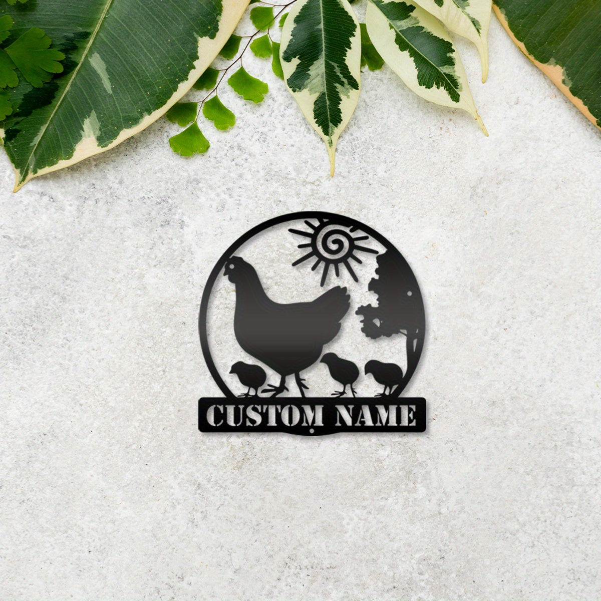 Personalized Chicken Farm Metal Sign Wall Decor for Farmers and Enthusiasts