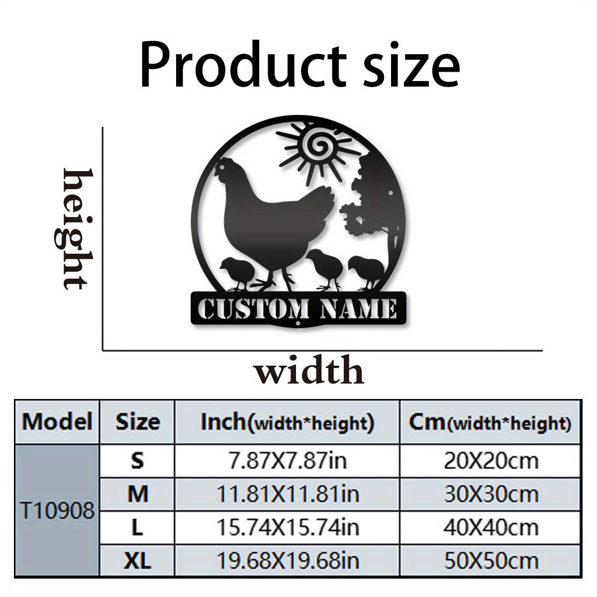 Personalized Chicken Farm Metal Sign Wall Decor for Farmers and Enthusiasts