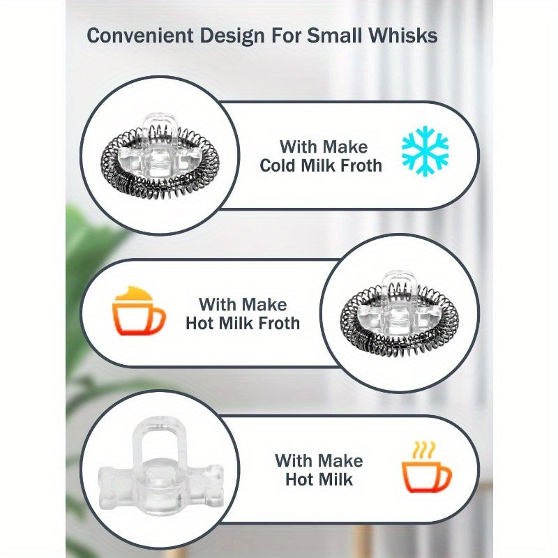 Espumador de leche de acero inoxidable, vaporizador de 350 ml, para espuma caliente y fría, para café