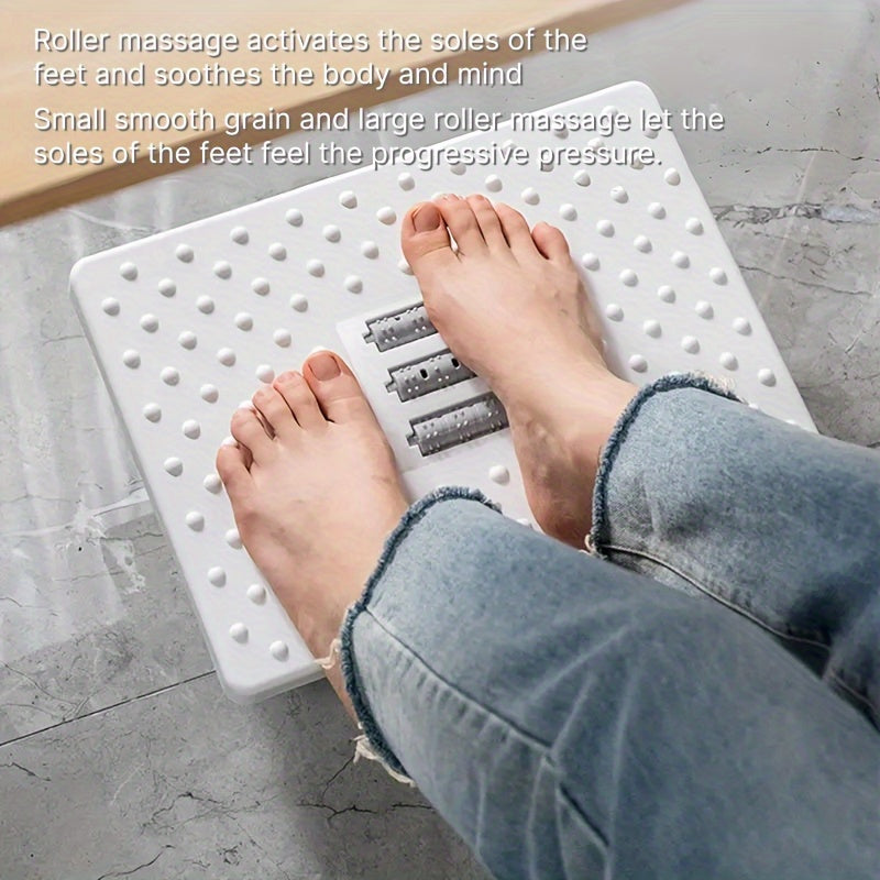 Foot Stool for Foot Massage and Fatigue Relief White Grey Black Office Use