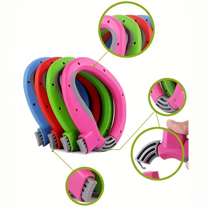 Grocery Bag Holder with Ergonomic Handle, Sturdy Plastic, Easy to Carry