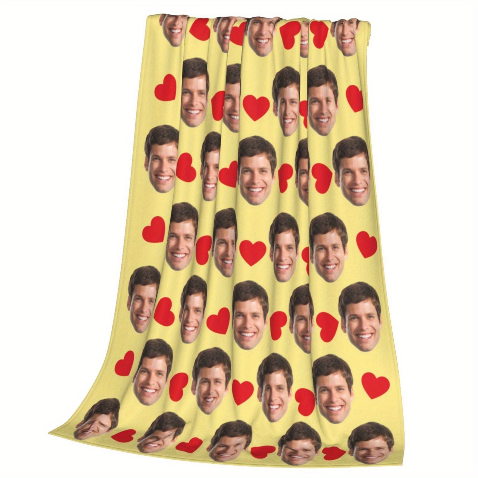 Personalized Photo Fleece Throw Blanket Soft Flannel Cozy TV Christmas Gift