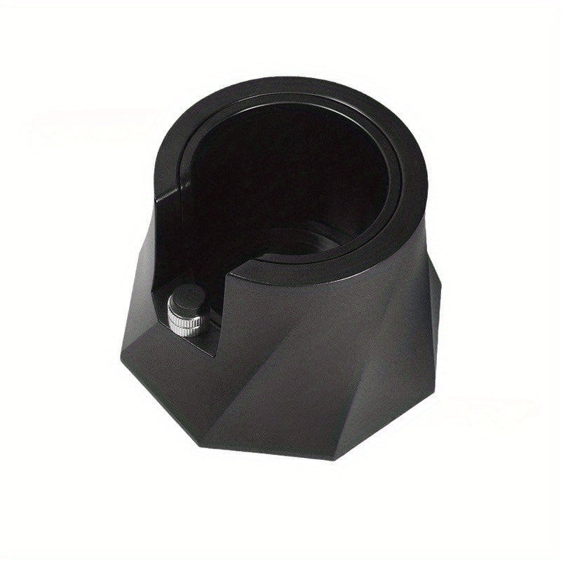 Adjustable Espresso Tamper Holder Spiral Black Powder Pressing Stand with Anti-Slip Base