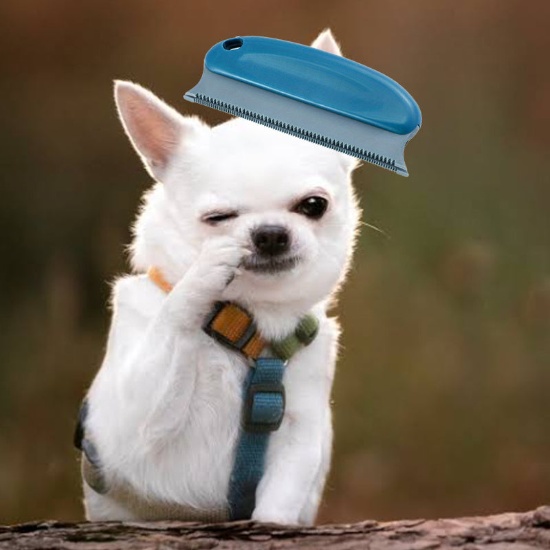 Cepillo de cerdas de goma para el cuidado de mascotas, limpieza y afilado del pelaje de gatos y perros