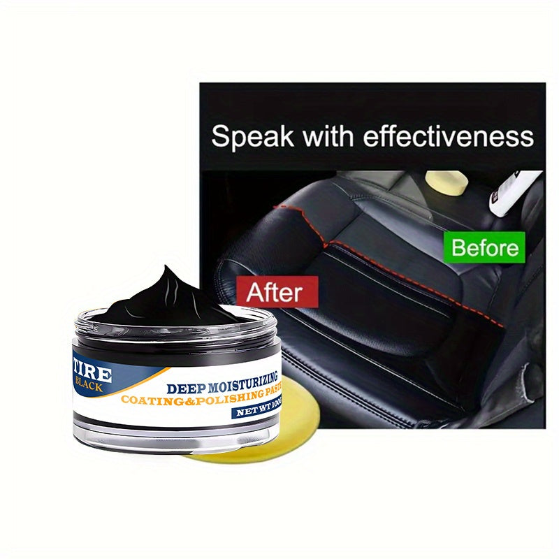 Глубоко увлажняющий ремонтник пластика интерьера автомобиля, черный ABS-сплав, панель приборов и блеск для шин
