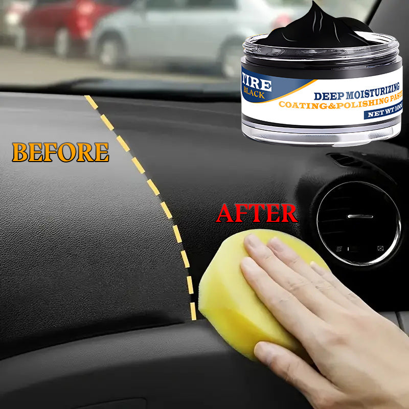 Deep Moisturizing Car Interior Plastic Renovator Black ABS Resin Dashboard and Tire Shine