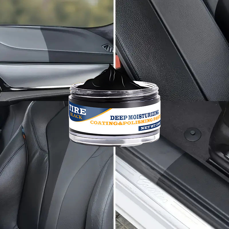 Глубоко увлажняющий ремонтник пластика интерьера автомобиля, черный ABS-сплав, панель приборов и блеск для шин
