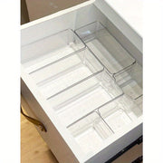 Set of 2 or 6 Clear Plastic Drawer Organizers for Cosmetics Jewelry Makeup and Storage