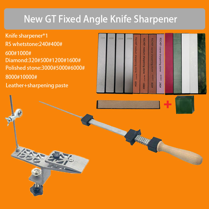 Knife Sharpening Tool with Adjustable Fixed Angle Zinc Alloy for Kitchen Use