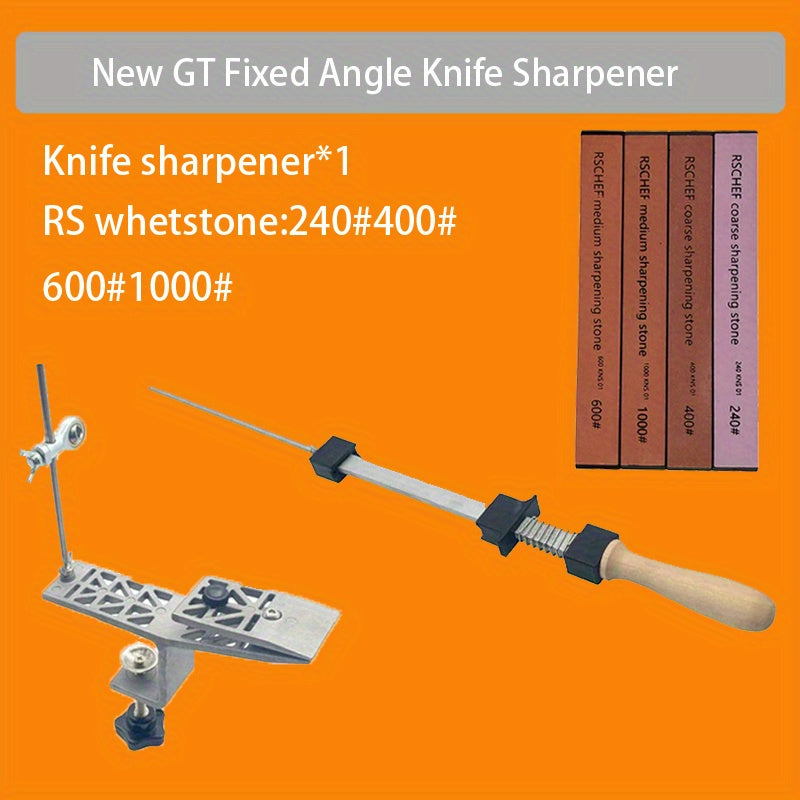 Knife Sharpening Tool with Adjustable Fixed Angle Zinc Alloy for Kitchen Use
