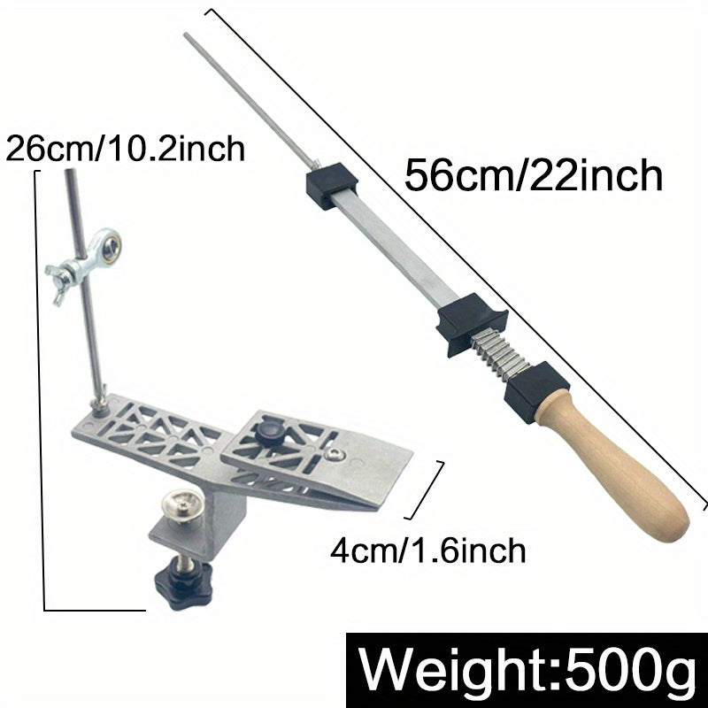 Knife Sharpening Tool with Adjustable Fixed Angle Zinc Alloy for Kitchen Use