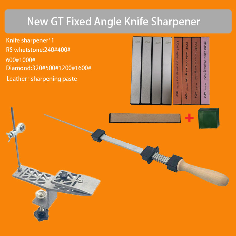 Knife Sharpening Tool with Adjustable Fixed Angle Zinc Alloy for Kitchen Use