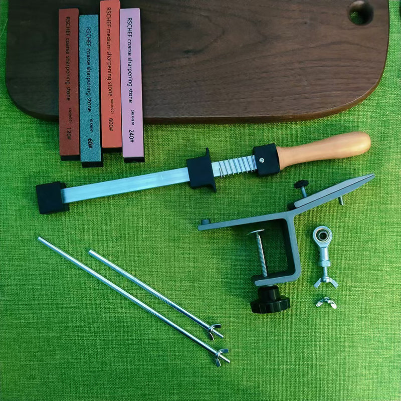 Knife Sharpening Tool with Adjustable Fixed Angle Zinc Alloy for Kitchen Use