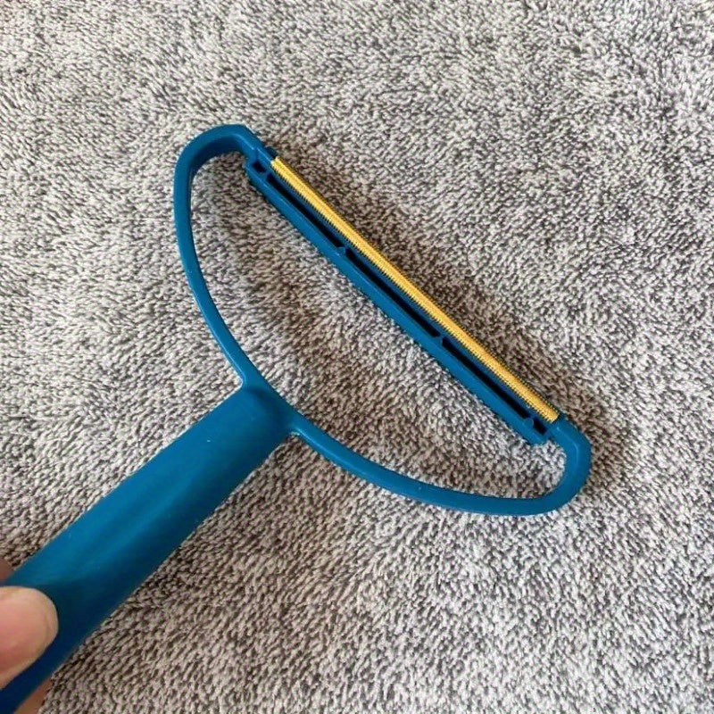 Portativ qo'lda hayvon parvarishi cho'tkasi - Gilam, palto, kiyim, to'qish, yumshoq materiallar uchun ko'p funksiyali soch olib tashlash vositasi - Elektr energiyasi talab qilinmaydi, hayvonlar uchun depilatsiya to'pi qirqish - Hayvonlar uchun jihozlar