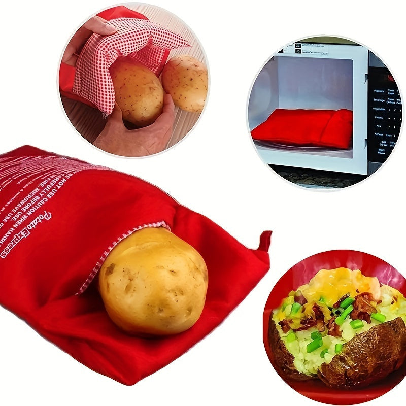 Microwave Potato Cooking Bag for Camping Roasted Sweet Potatoes and Corn