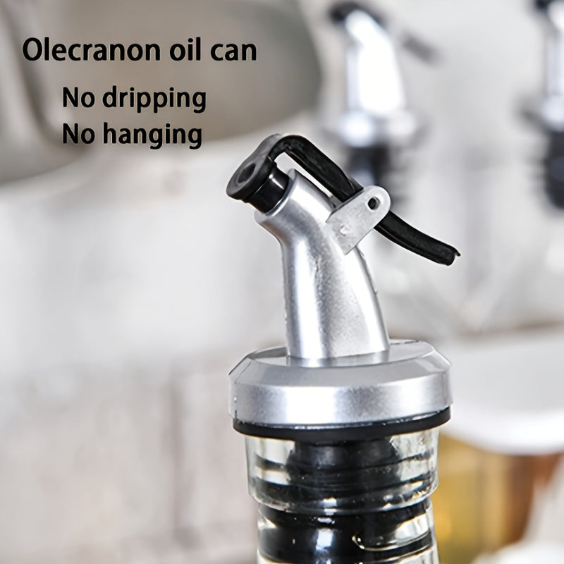 Premium Glass Oil Dispenser Bottle Leak-Proof Square Seasoning Container for Kitchen and Camping