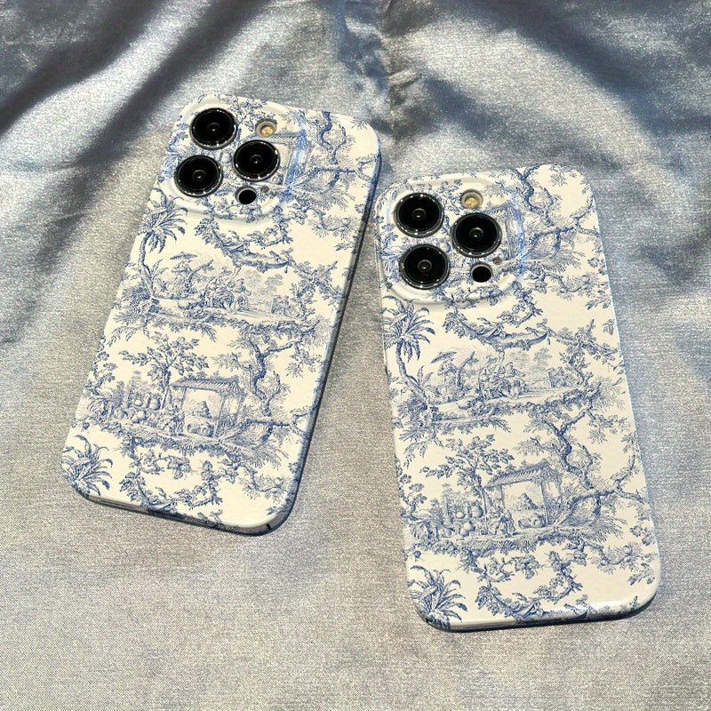 Французский чехол для телефона TPU для перерыва на чай с защитой объектива, совместимый с iPhone 11-16, с сейсмостойкостью