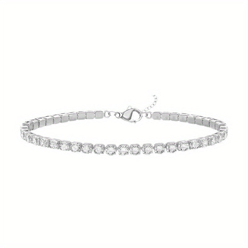 4.4 Carat Moissanite Tennis Bracelet Sparkling Jewelry for Birthdays and Anniversaries
