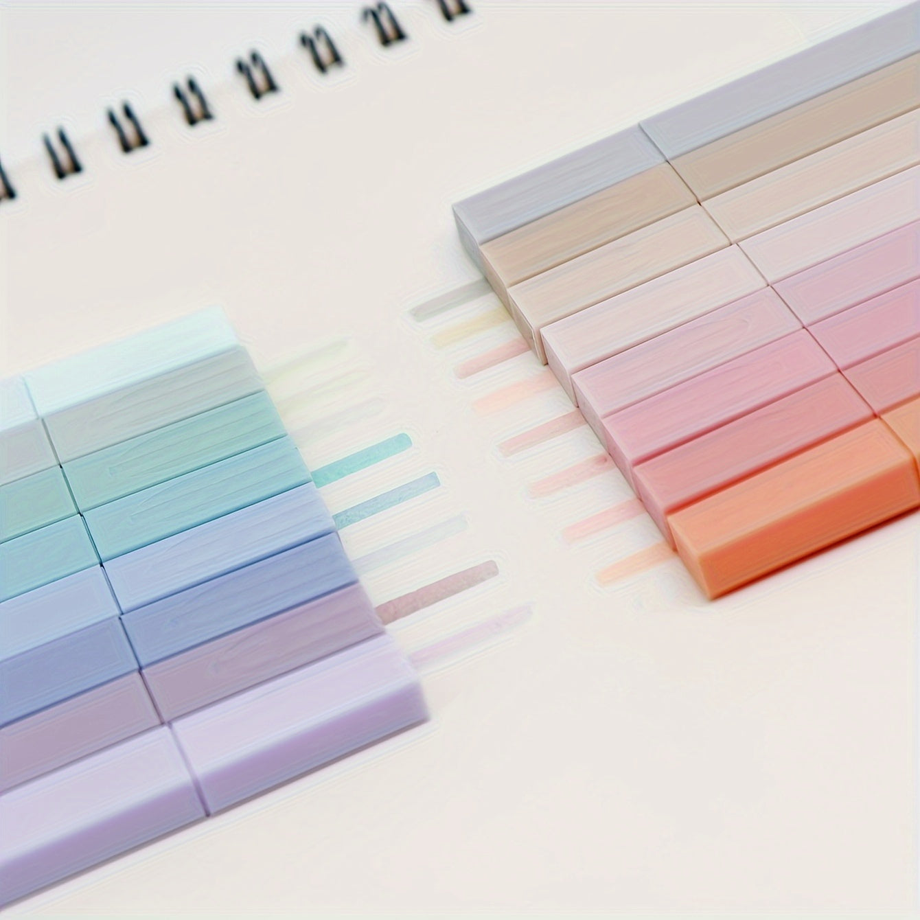 12 pastel markerlar, chisel tip, oqmaydigan, izsiz, kundalik yozish uchun, maktab, ofis uchun ta'minotlar