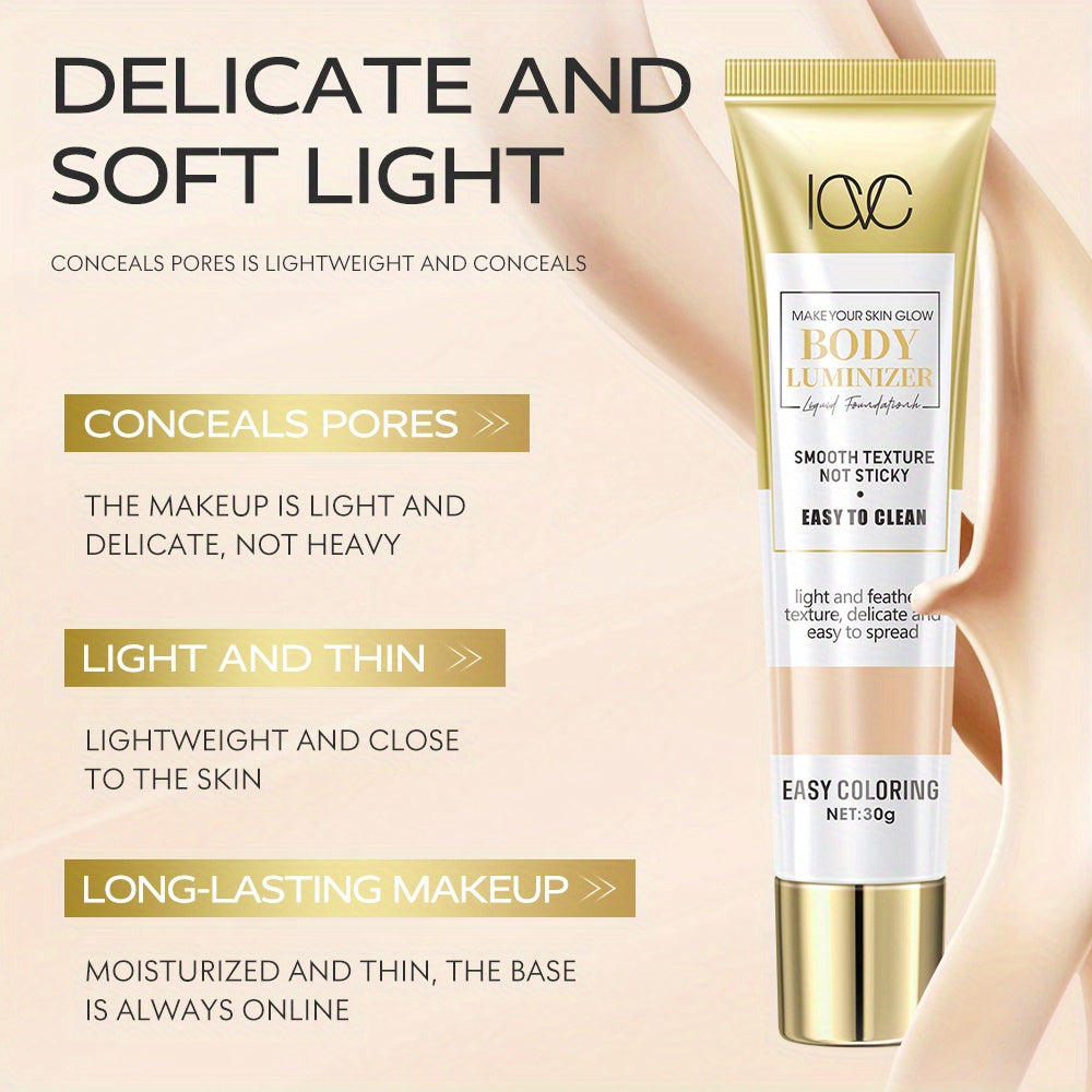 To'liq qoplovchi fondyushen, namlantiruvchi porlash va mukammal yaltirash bilan, barcha teri turlari uchun mos, suv o'tkazmaydigan, uzoq muddatli va kukunli formula.