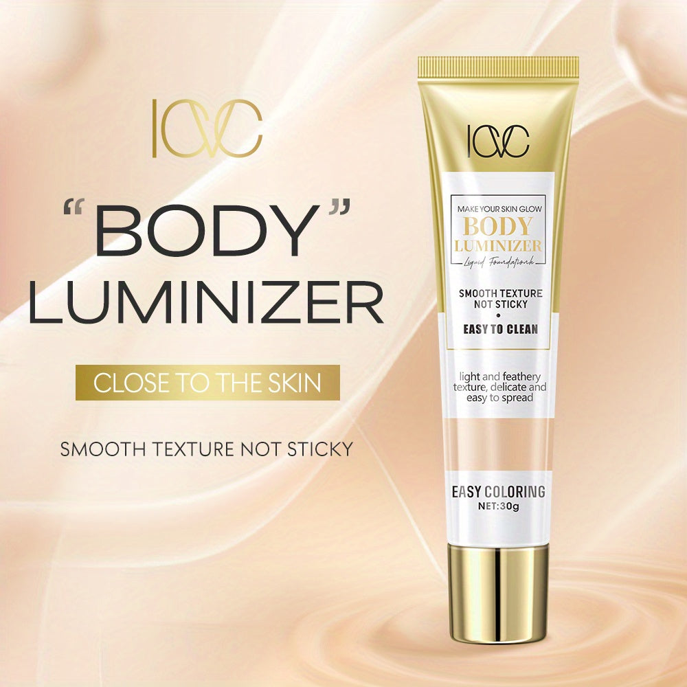 Full Coverage Powder Foundation with Hydrating Glow Waterproof Long-Lasting Light to Medium