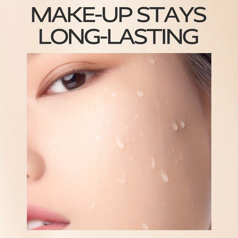 To'liq qoplovchi fondyushen, namlantiruvchi porlash va mukammal yaltirash bilan, barcha teri turlari uchun mos, suv o'tkazmaydigan, uzoq muddatli va kukunli formula.