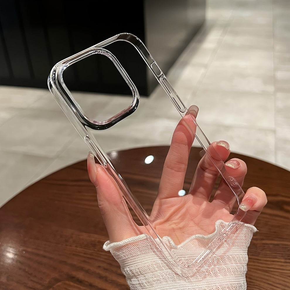 Clear Acrylic Shockproof Phone Case for iPhone 11-16 Pro Max