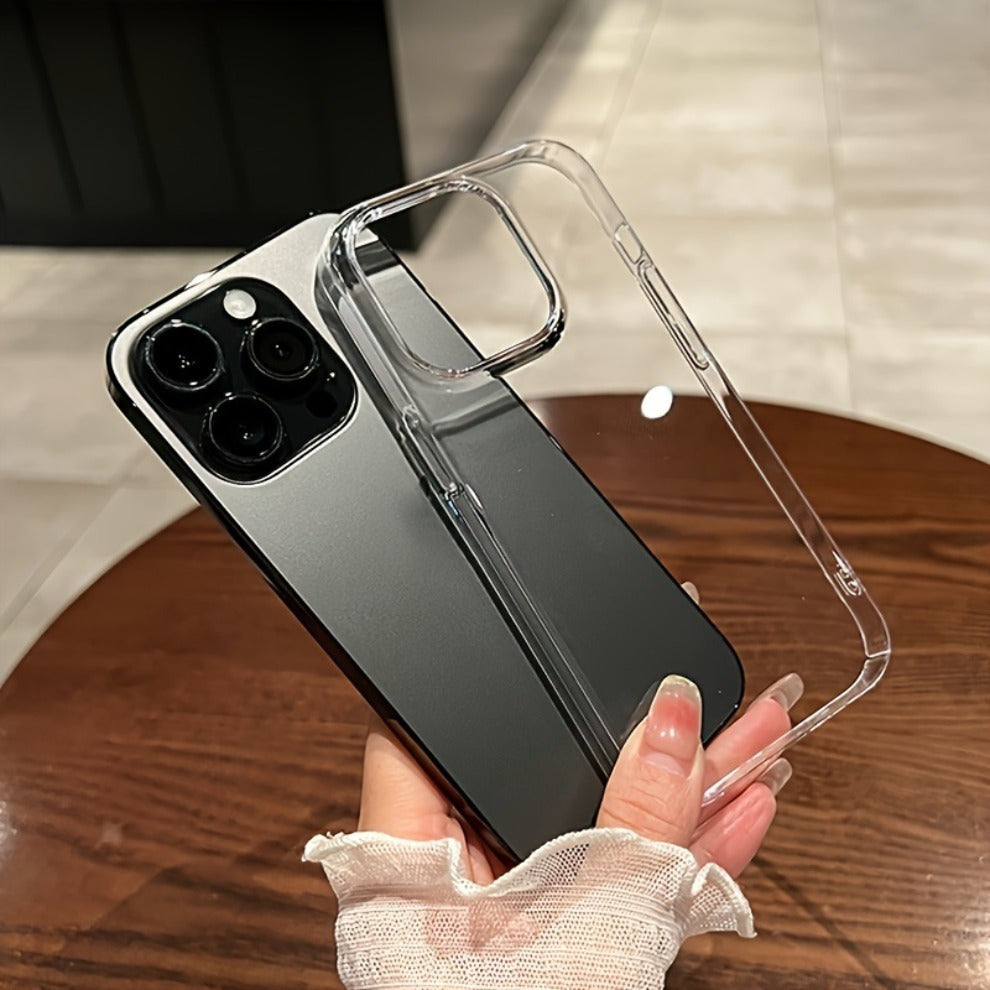 Clear Acrylic Shockproof Phone Case for iPhone 11-16 Pro Max